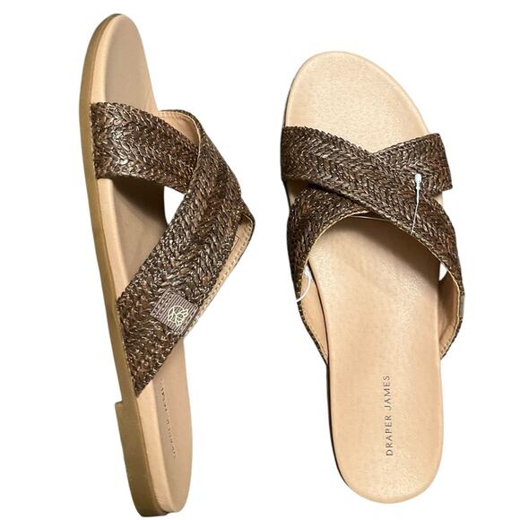 Draper James Women’s Brown Woven Sandals Size 9 NIB NEW - Picture 4 of 6